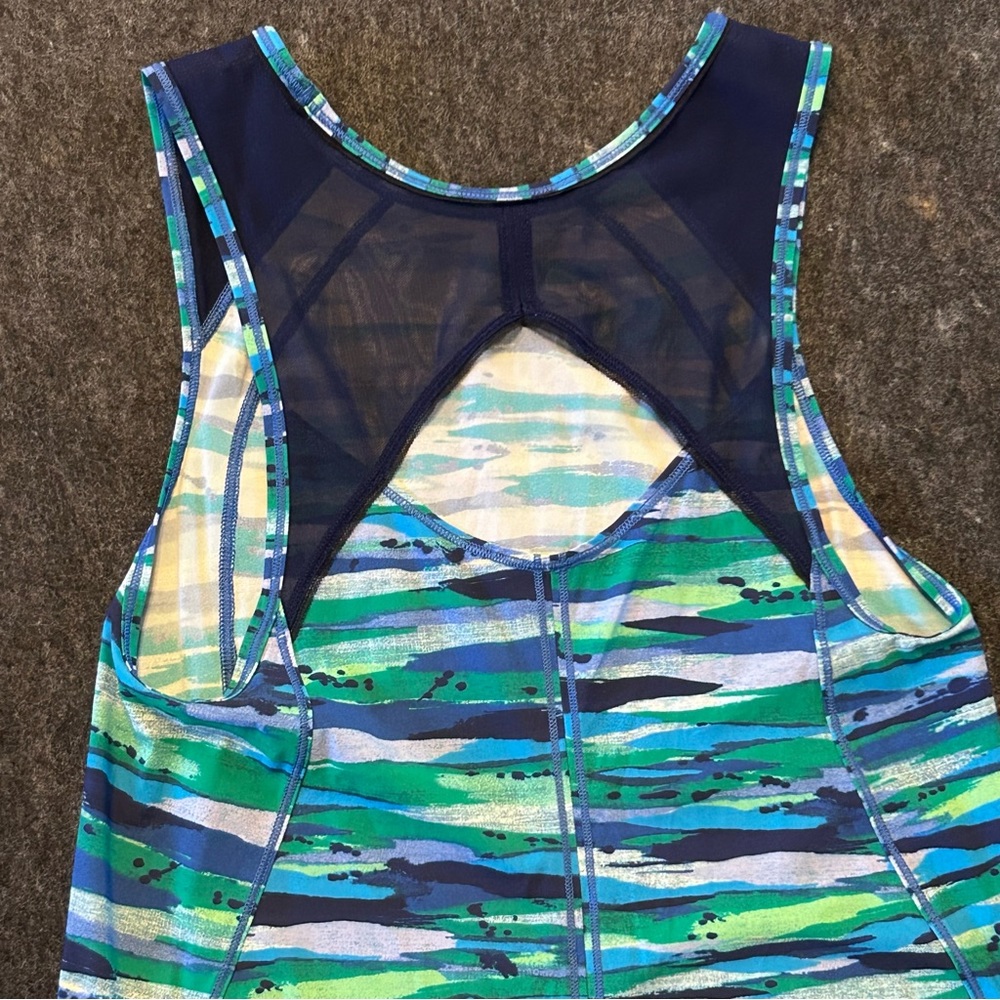 Lululemon Sculpt Tank Seven Wonders Multi Hero Blue View 6